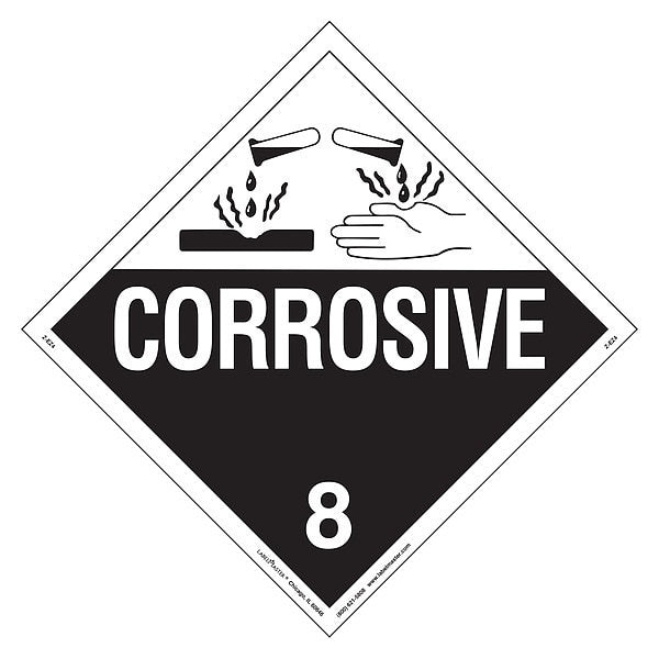 DOT Container Placard, Vinyl, PK25