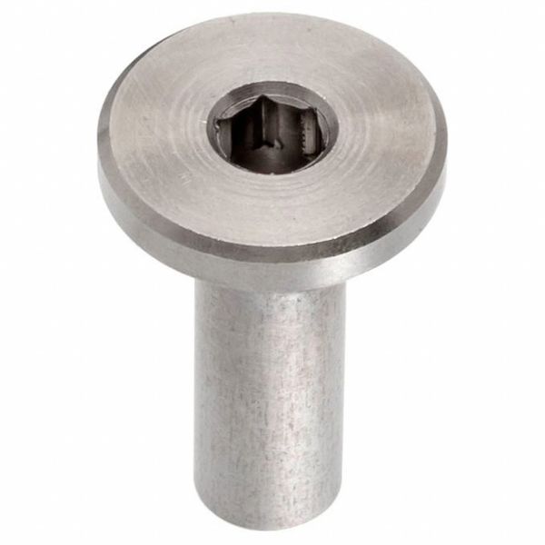 Binding Barrel, #10-24, 3/4 in Brl Lg, 1/4 in Brl Dia, Stainless Steel Plain