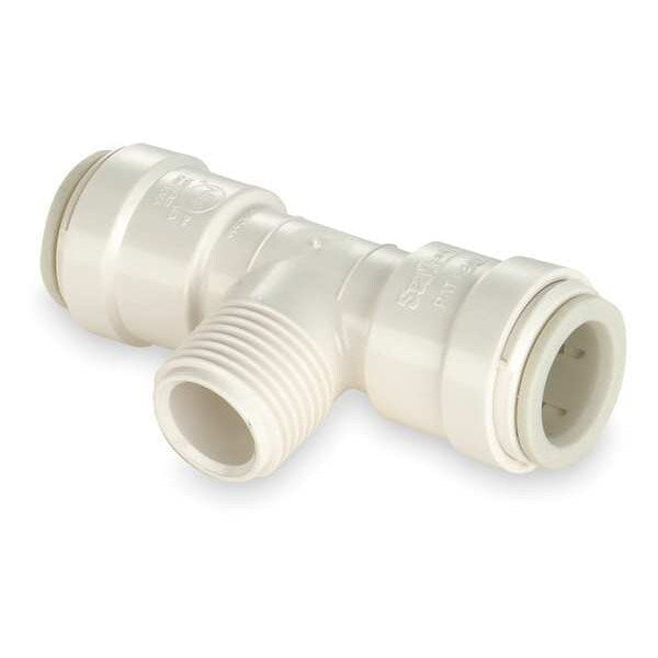Polysulfone Male Thread Tee, 1/2 in Tube Size