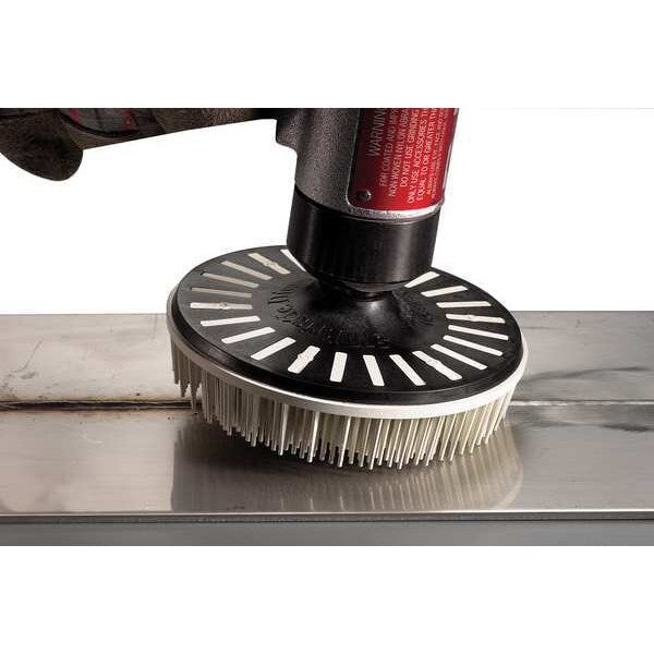 Bristle Disc, 4.5 In Dia, 3/4 In Trim, 120G