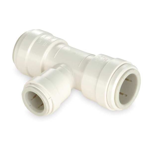 Polysulfone Reducing Tee, 3/4 in x 3/4 in x 1/2 in Tube Size