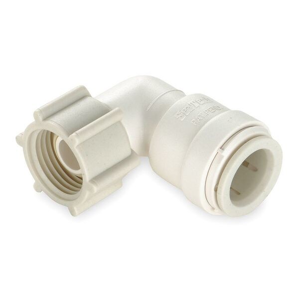 Polysulfone 90 Degree Swivel Elbow, 1/2 in Tube Size