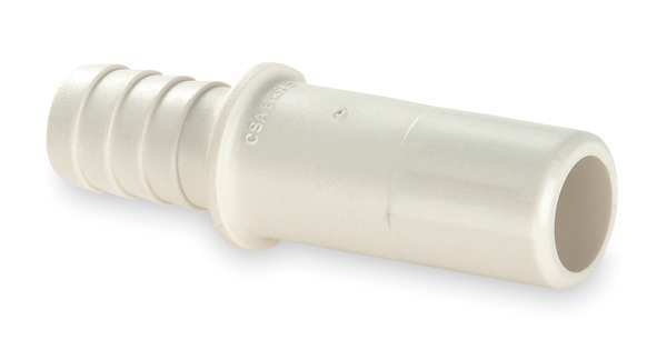 Polysulfone Stackable Hose Barb Union, 1/2 in x 1/2 in Tube Size