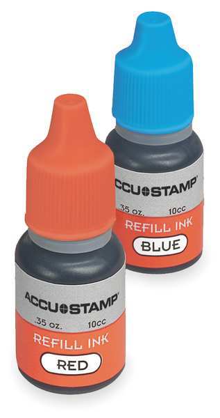 Ink Refill, Red/Blue, 0.35 oz., PK2