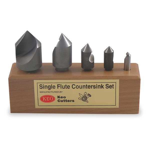 60 deg SF 5 piece Countersink Set HSS
