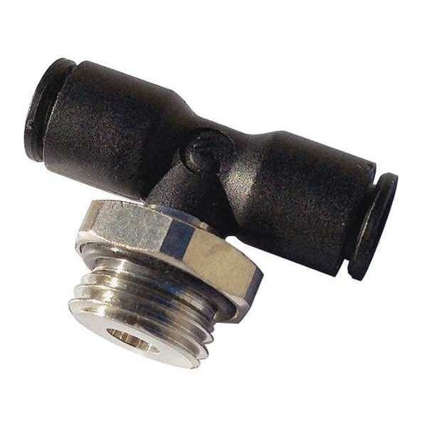 Male Branch Tee, 10-32P, Tube x UNF, PK10