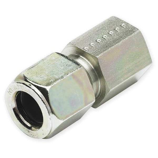 Connector, Zinc Pltd Steel, CompxF, 3/8In