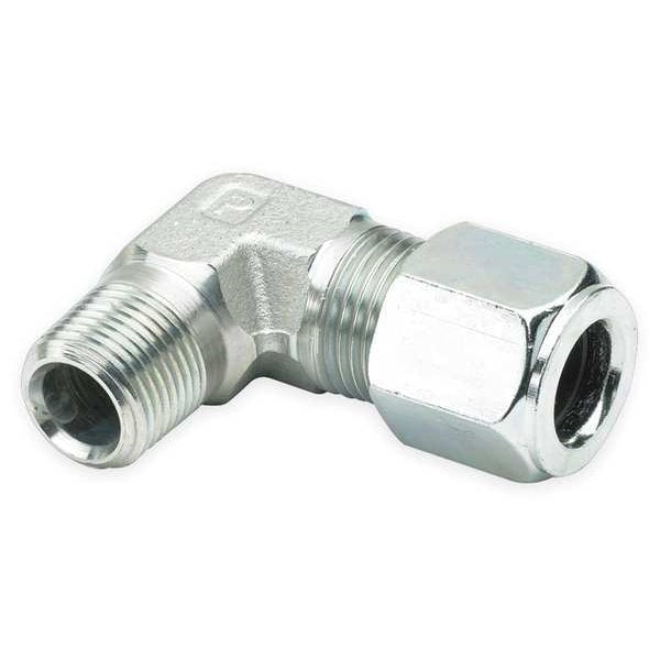 Elbow, 90, Zinc Pltd Steel, CompxM, 1/4In