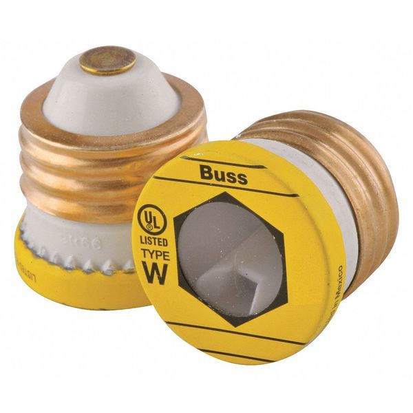 Plug Fuse, Fast Acting, 8A, W Series, 125V AC, Not Rated