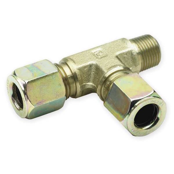Run Tee, Zinc Steel, CompxM, 5/16Inx1/8In