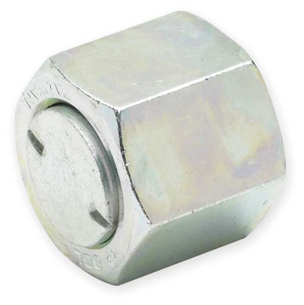 Cap, Zinc Stl, CompxMale SAE, 1/4x9/16-18In