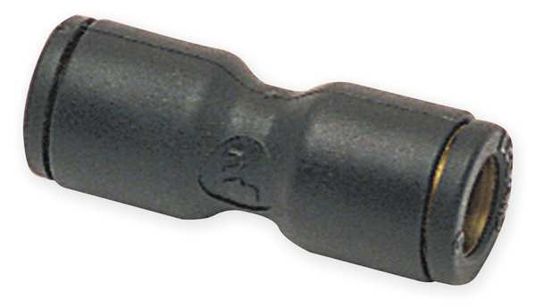 Nylon Union, Push-to-Connect x Push-to-Connect, For 6mm x 6 mm Tube OD, Black, 10 PK