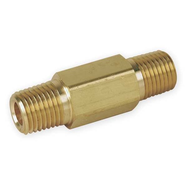Brass Pipe Fitting, MNPT x MNPT, 1/8