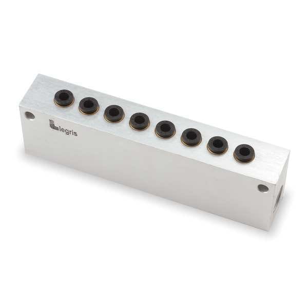 Manifold, Metal, Anodized Aluminum, NPT