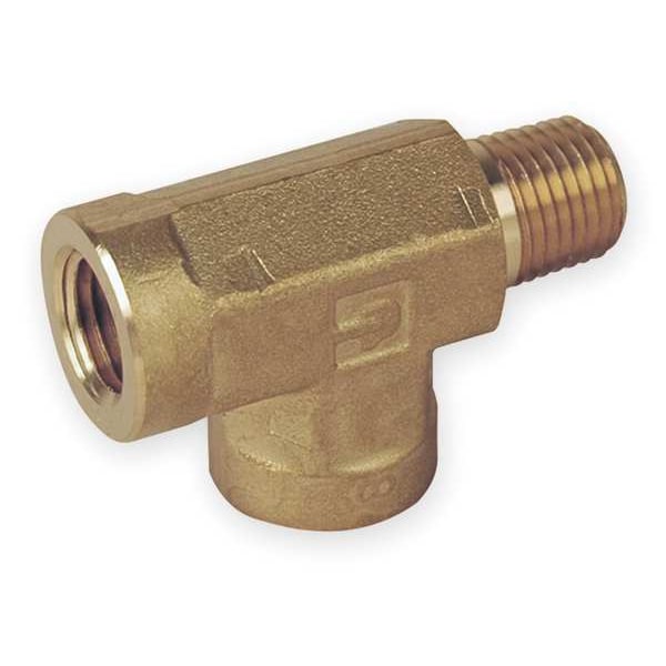 Brass Pipe Fitting, FNPT x MNPT x FNPT, 3/8