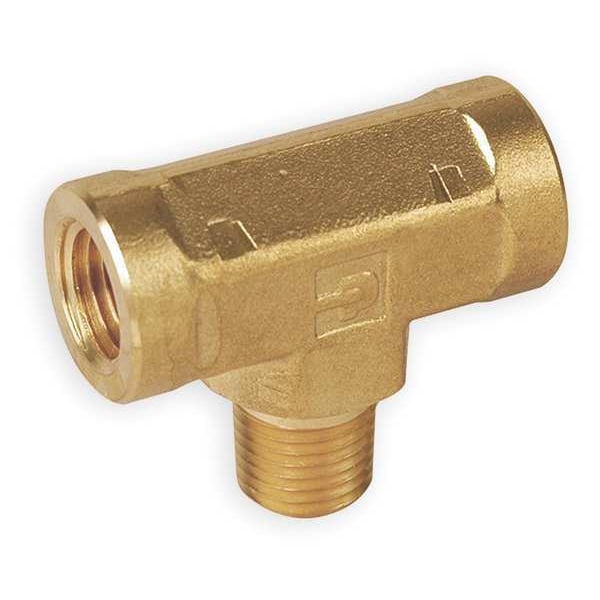 Brass Pipe Fitting, FNPT x FNPT x MNPT, 3/8