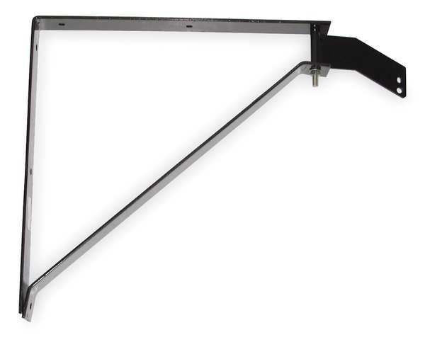 Wall Mount Bracket, Steel, Black
