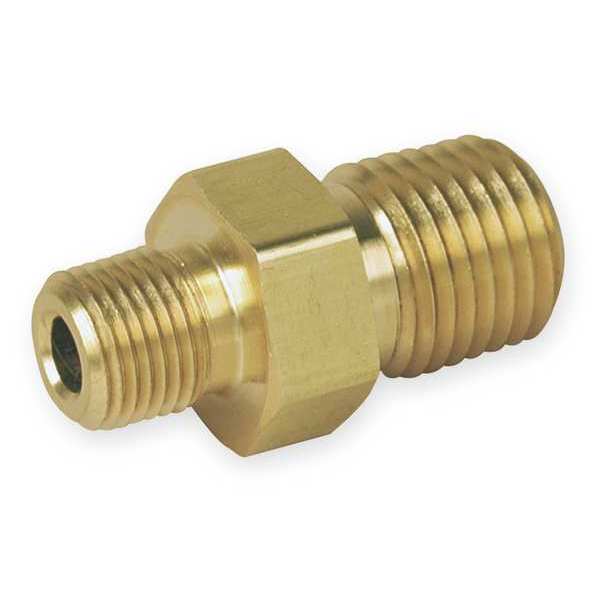 Brass Pipe Fitting, MNPT x MNPT, 1/8