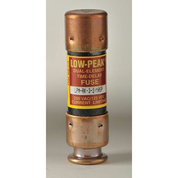Fuse, Time Delay, 3-2/10A, LPN-RK-SP Series, 250V AC, 125V DC, 2