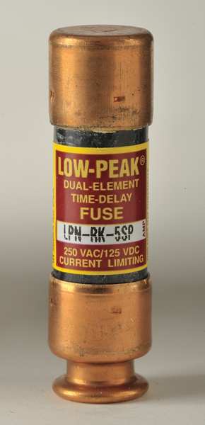 Fuse, Time Delay, 5A, LPN-RK-SP Series, 250V AC, 125V DC, 2