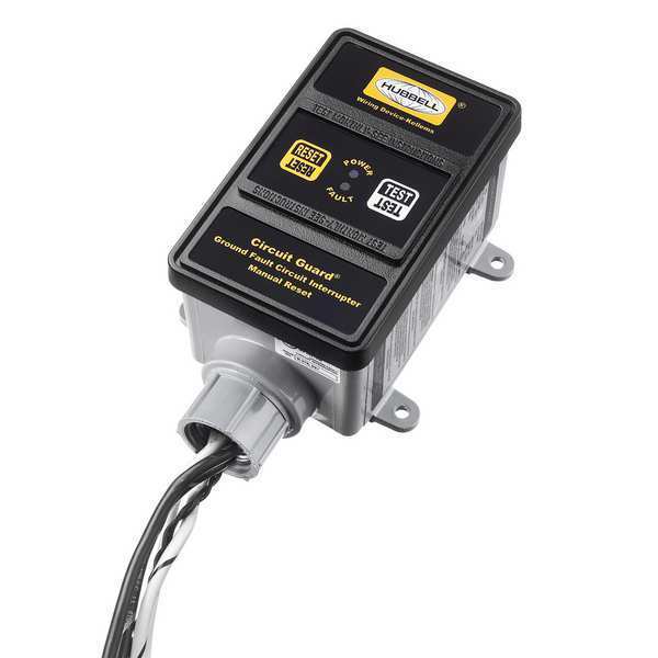 GFCI, Hard Wired, 3 PH 120/208V, 30A, Black