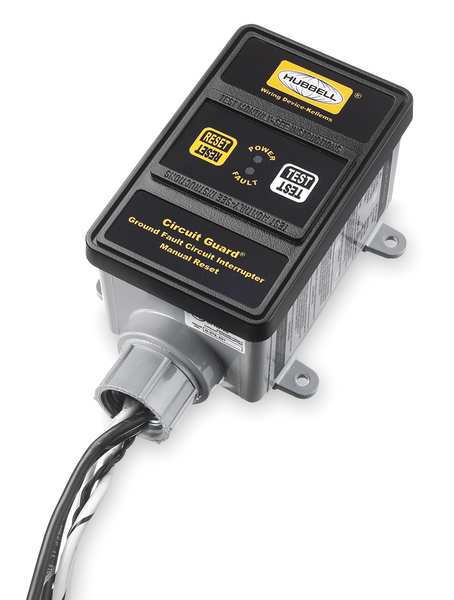 GFCI, Hard Wired, 240V, 30A, Black