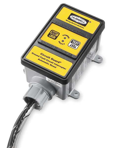 GFCI, Hard Wired, 240V, 30A, Yellow
