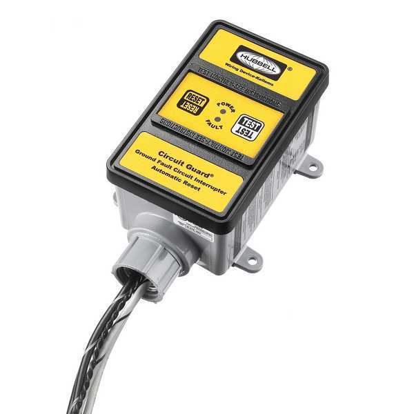 GFCI, Hard Wired, 3 PH 120/208V, 30A, Yellow