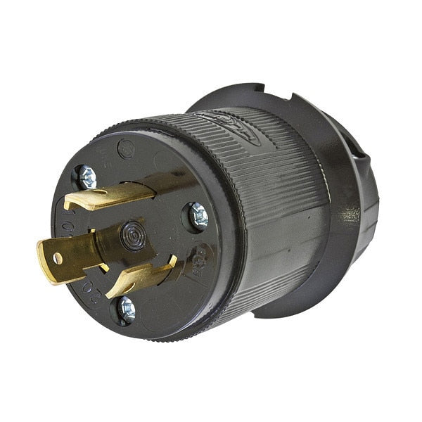 20A Locking Plug 2P 3W 250VAC L6-20P BK