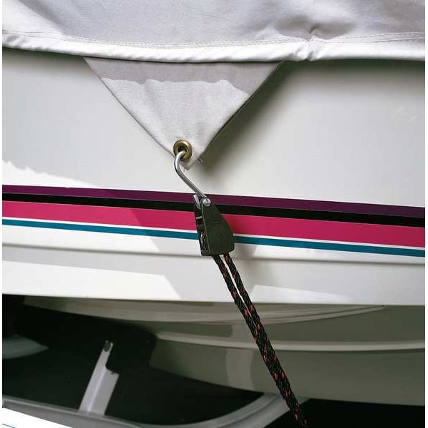Rope Ratchet, Hook, 8 ft.L, Polyester
