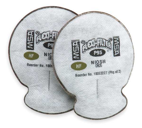 Filter, Bayonet, N95, Nuisance Level OV OZ, Black, 2 PK, NIOSH