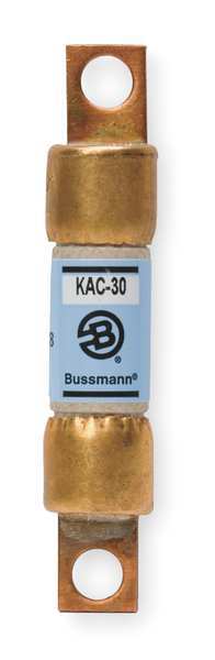 Semiconductor Fuse, Fast Acting, 30 A, KAC Series, 600V AC, Not Rated, 2-7/8