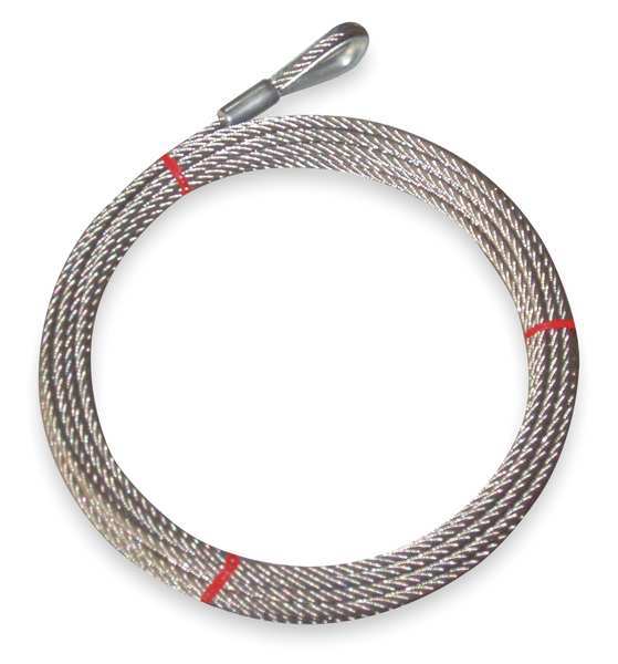 SS Cable, 3/16 In, 100 Ft, 740 Lb Capacity