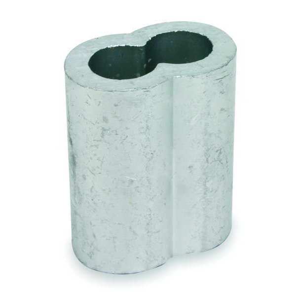 Wire Rope Sleeve, 1/16 In, Copper, PK25