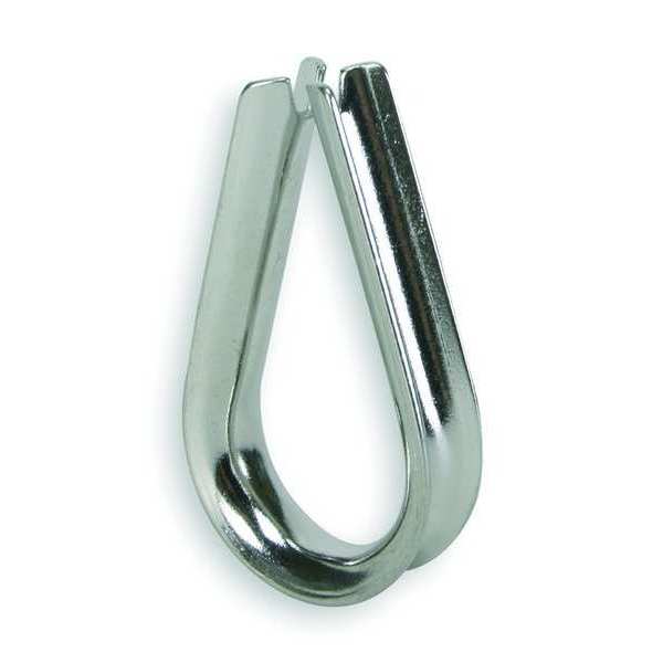 Wire Rope Thimble, 1/8 In, Steel, PK25