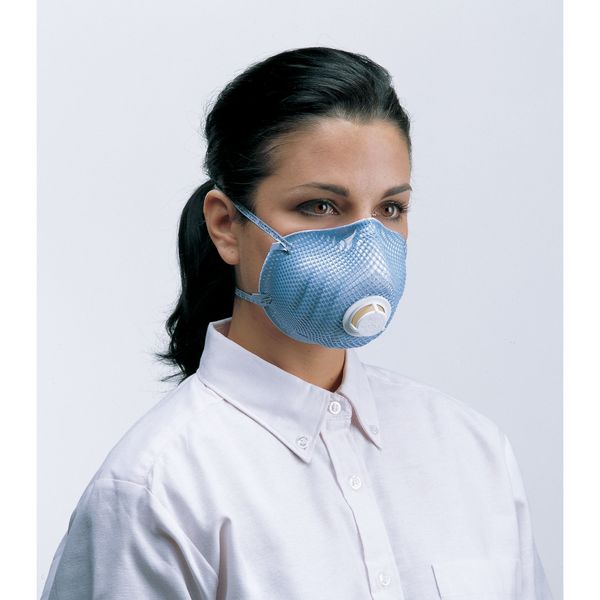 N95 Disposable Respirator, Molded, Dual Headstrap, Molded Nose Bridge, White, M/L, Pack of 20
