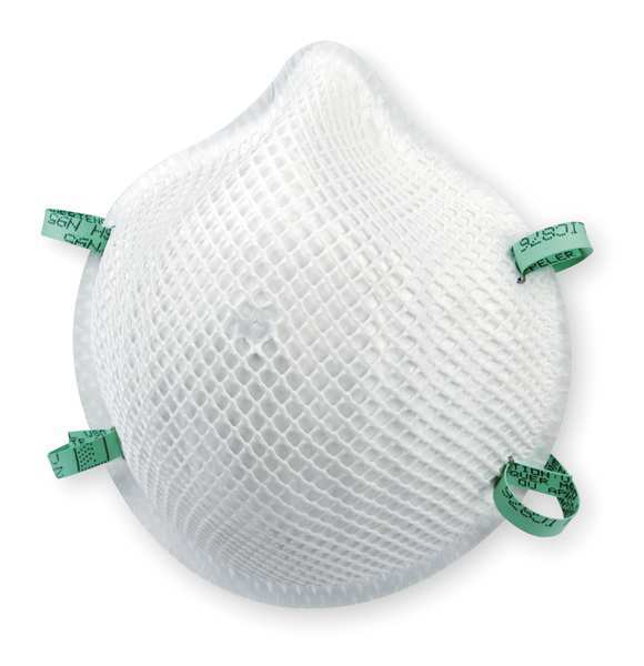 N95 Disposable Respirator, S, White, PK20