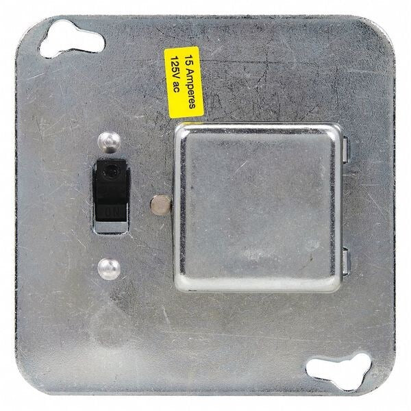 Plug Fuse Box, Switch, 4 in. Sq, 1/2 HP