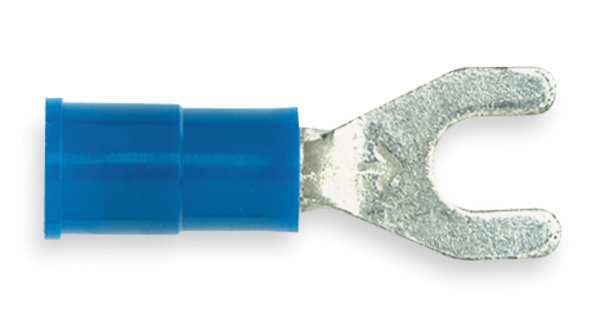 16-14 AWG Vinyl Block Fork Terminal #8 Stud PK25