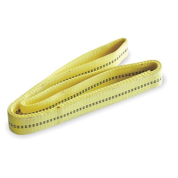 Web Sling Set, Endless - Type 5, 1 in W, Nylon, Yellow