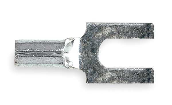 12-10 AWG Non-Insulated Fork Terminal #8 Stud PK50