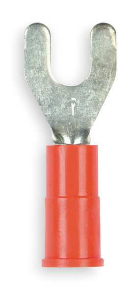 22-18 AWG Vinyl Fork Terminal #10 Stud PK100