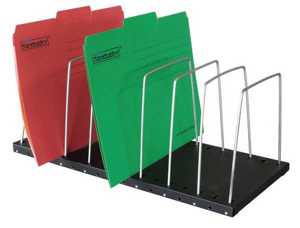 File Holder, 8 Compartments, 7-1/2 In. H
