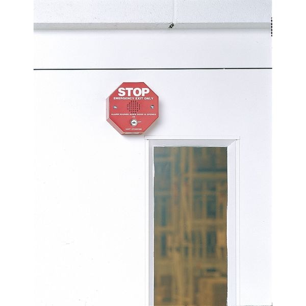 Exit Door Alarm, Horn, 105dB, Red