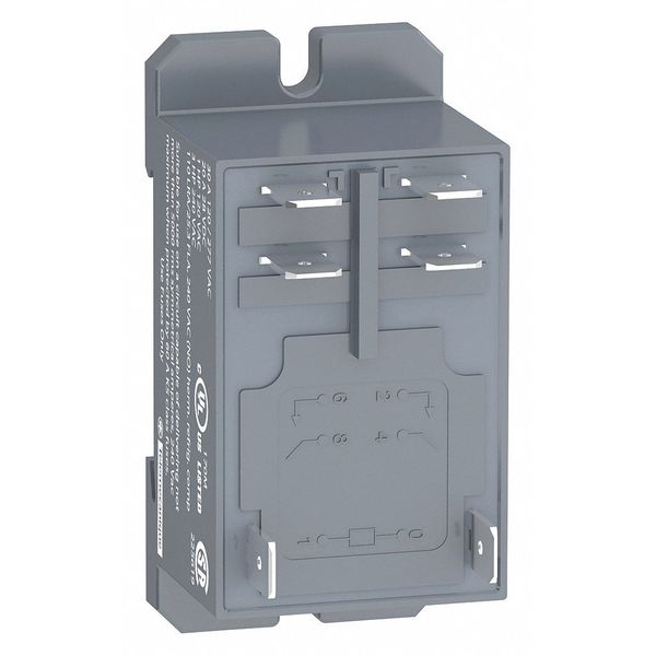 Enclosed Power Relay, DIN-Rail & Surface Mounted, DPST-NO, 12V DC, 6 Pins, 2 Poles