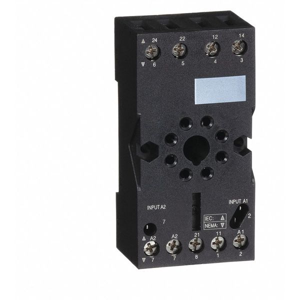Rlay Scket, Fingr Safe/Elevator, 8 Pin, 10A