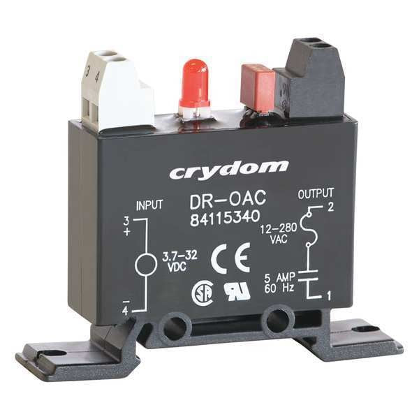 Input/Output Relay, 5A, DIN Rail, Black