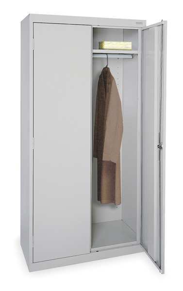 22/24 ga. ga. Steel Storage Cabinet, 36 in W, 72 in H, Stationary