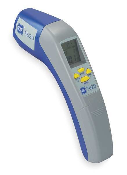 Infrared Thermometer, Backlit LCD, -76 Degrees  to 1400 Degrees F, Single Dot Laser Sighting