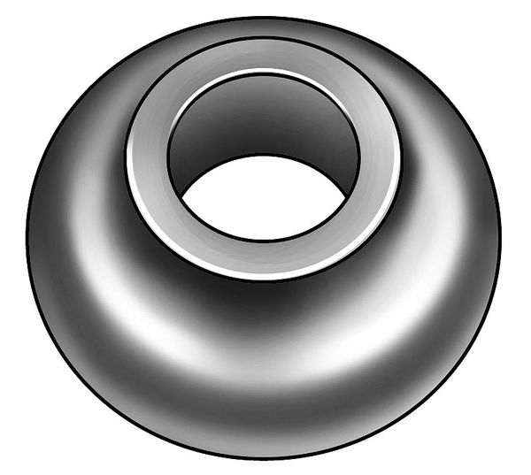 Countersunk Washer, Fits Bolt Size 1-1/4 in Cast Iron, Galvanized Finish, 10 PK
